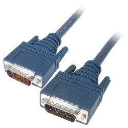 CABLE CISCO LFH60 MALE TO 2 X.21 DB15 DTE MALE 3M GREEN
