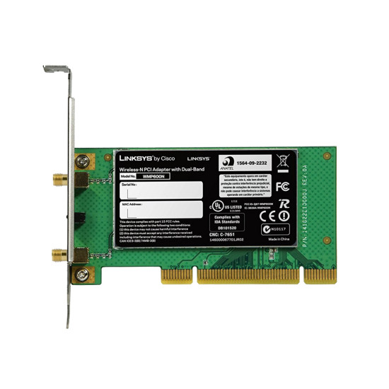 NIC LINKSYS WIRELESS-N DUAL NO ANTENNA PCI