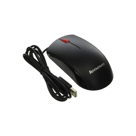 MOUSE LENOVO OPTICAL USB BLACK