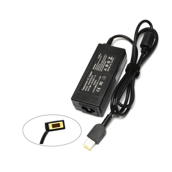 AC ADAPTER IBM-LENOVO 20.0V/2.25A/45W (YELLOW SQUARE) 